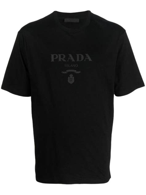 Prada Girocollo MC Jersey + Ricamo Bianco 